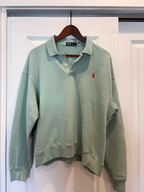 Ralph Lauren Lightweight Fleece Long- Sleeve Polo